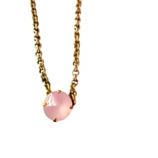 Sabika LIKE VGB Gold Tone Pink Pendant Necklace NEW