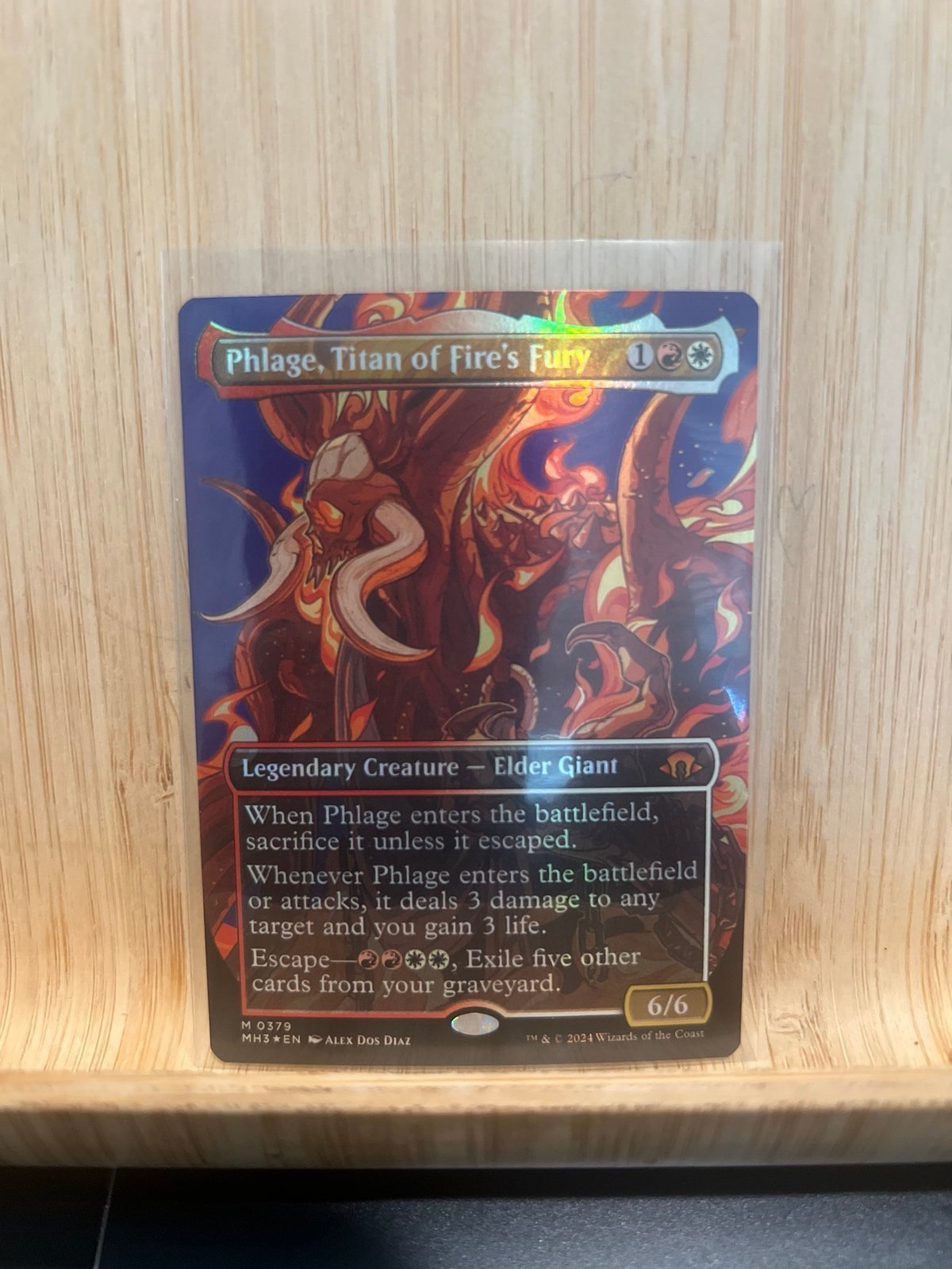 MTG Phlage, Titan of Fire’s Fury *Borderless Foil* MH3 NM