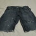 VTG True Religion Joey Super T Cut-Off Shorts Sz 38 Flap Pockets Contrast Stitch
