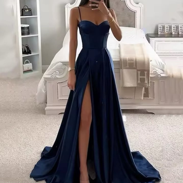 Navy Blue Bridesmaid Maxi Dress | Small | New