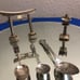 Vintage sterling silver spoons and pagoda