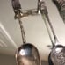 Vintage sterling silver spoons and pagoda