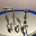 Vintage sterling silver spoons and pagoda