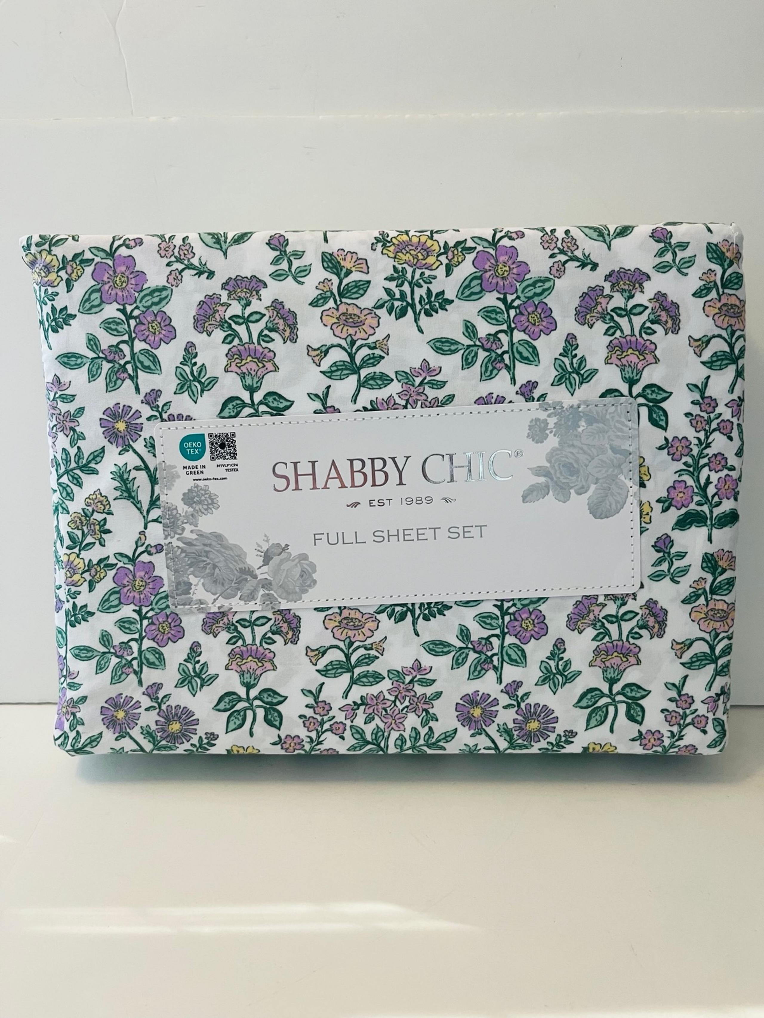 Shabby Chic Full Size Mountain Floral Sheet Set