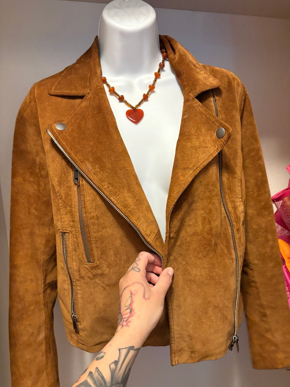 Kylie and Kendall leather jacket