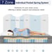 Vesgantti 10 Twin XL Multilayer Hybrid Mattress, Grey