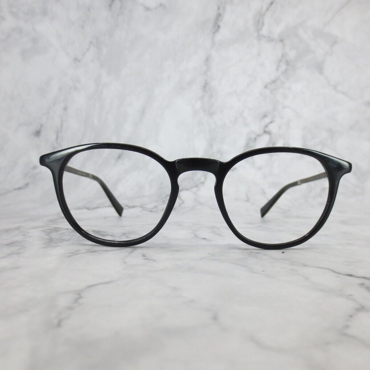 John Varvatos V371 Eyeglasses Black Full Rim Round Frame 48-20-145