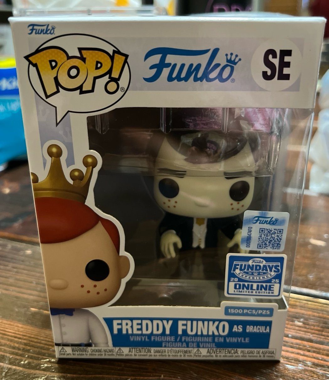 2025 Funko Fundays Freddy Funko as Dracula (1 of only 1500 pcs)!