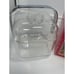 Retro 80's Lucite Cube Ice Bucket Pozzi Guzzini Amanda with Original Tongs