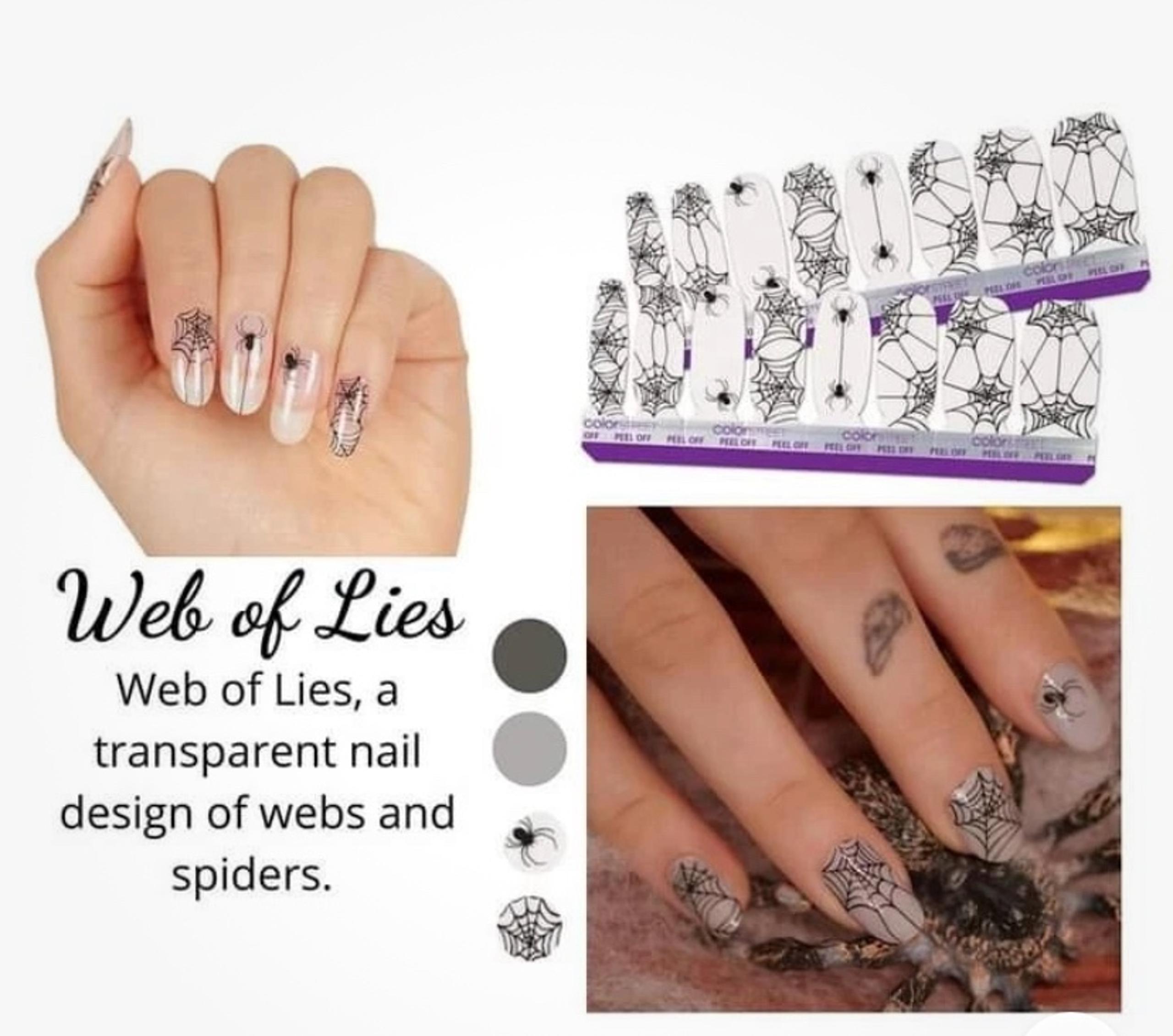 Web of Lies, NIP (1) Set Color Street Overlay Nail Polish Strips