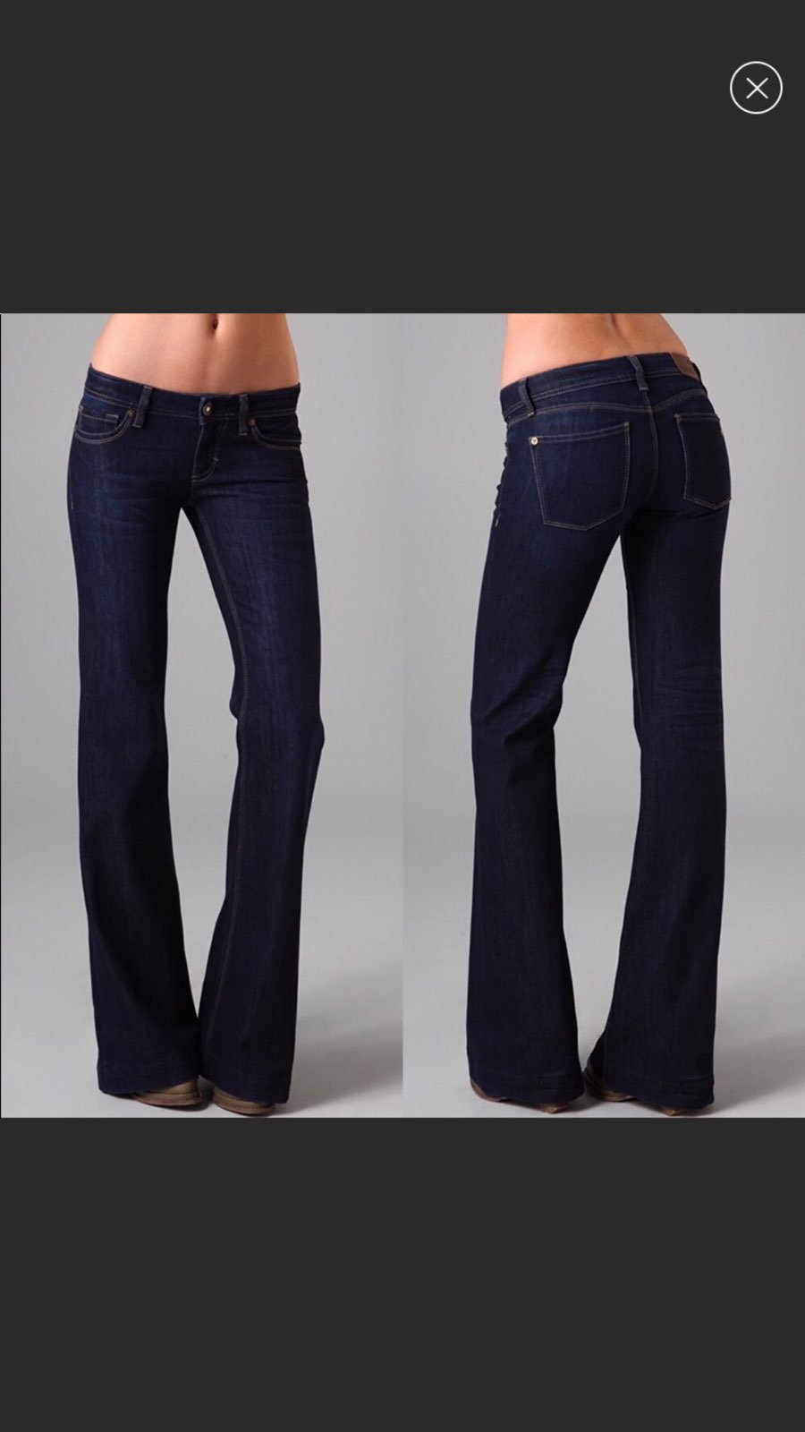 DL 1961 Melissa Mariner wide leg jeans