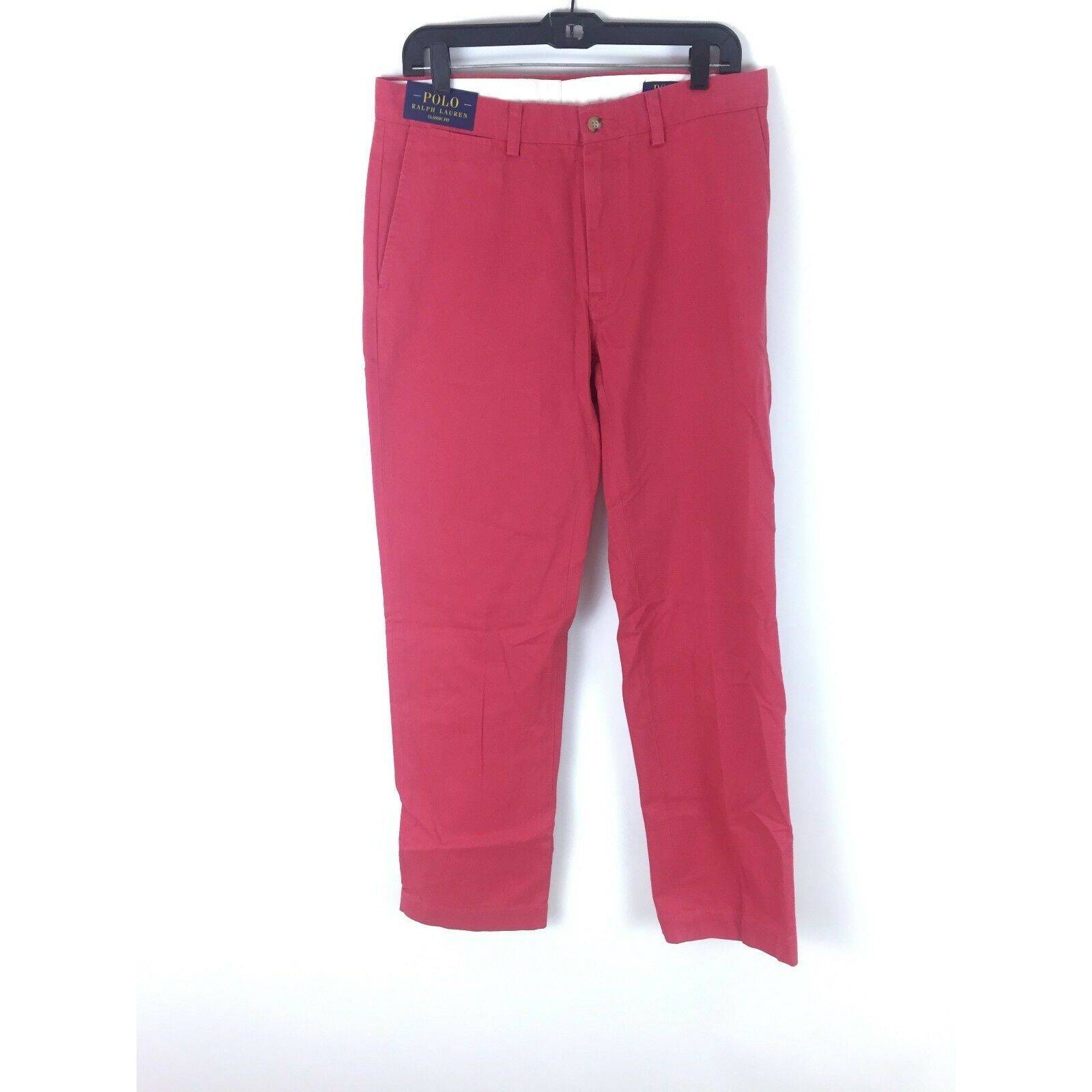 Mens red pants Ralph Lauren 33 x 32 New