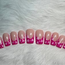 Heart French Press On Nails