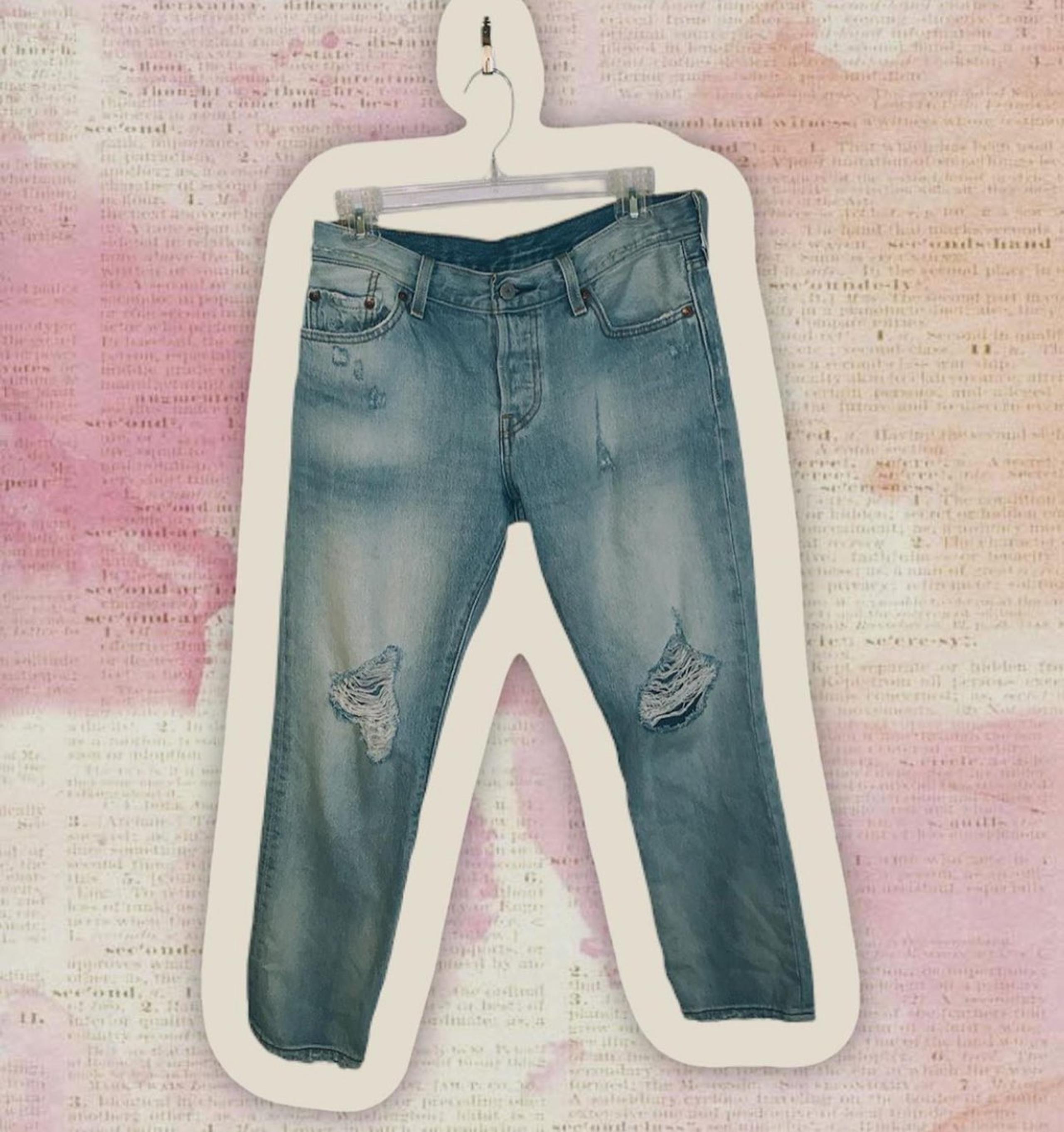 Free People x Levi's Cropped Jeans (501s