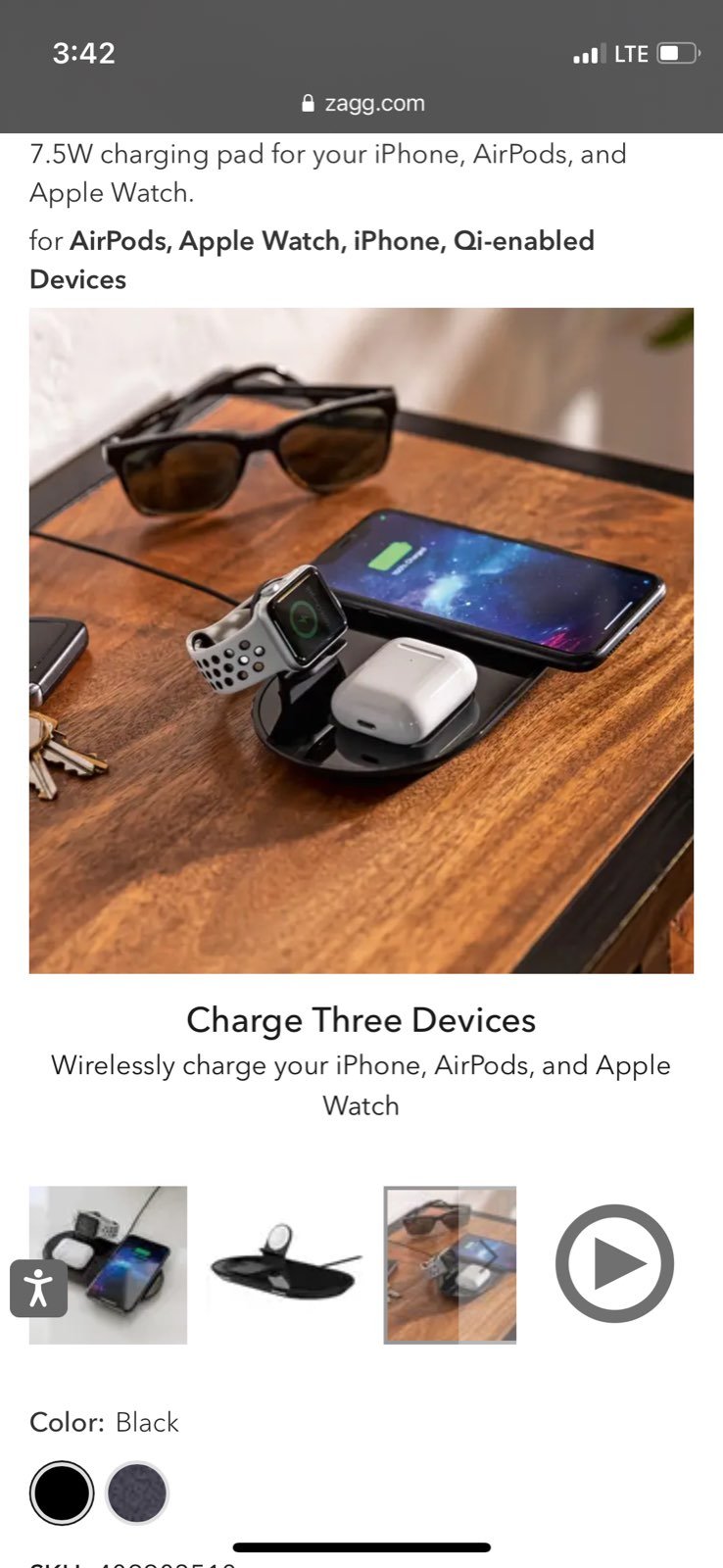 Mophie 3-in-1 charging station