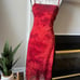 Vintage 90s city triangles sparkly asymmetrical hem dress <3