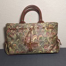 Dooney & Bourke Tassel Tote Satchel, small Bag green & brown