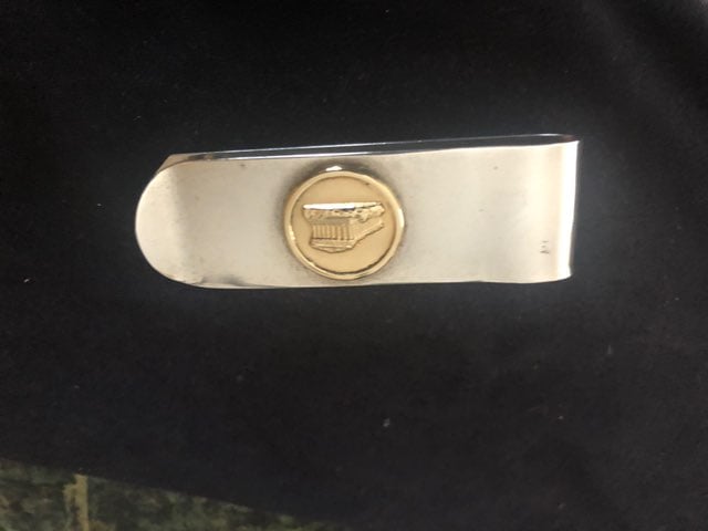 Sterling Silver w/gold Money clip