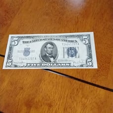 1934-d 5 silver certificate