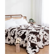 Cow print King Size Multicolor Blanket NWT (SALE)