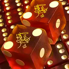 OLD! El Cortez Casino yellow embroidered dice 052523@