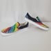 VANS Spirit 2020 Olympics International Script Bright Slip-Ons Size 10.5