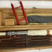 Vintage fly fishing NFT rods with case and accessories