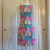 NWT Lilly Pulitzer Mila Shift Dress in Multi Reflections Engineered, Size 00