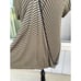 Maeve Cap Sleeve Women's Wrap Top Olive with Black Stripes NWT Size XL