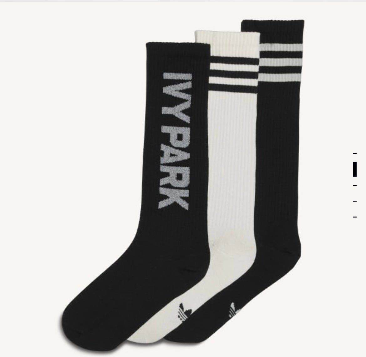 Ivy Park Crew Socks-On Hand Ready to Ship Now