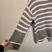 PETER SOM Collective Sweater M Oversized Striped Turtleneck Mockneck