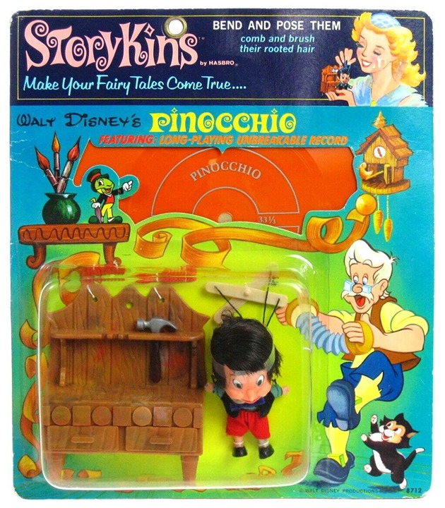 Vintage 1967 Hasbro Storykins Carlo Collodi Disney Pinocchio Mint Sealed MOC