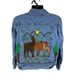 Alpaca Connection Big Alpaca Embroidery Denim Jacket Trucker Size XL Button Up