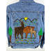 Alpaca Connection Big Alpaca Embroidery Denim Jacket Trucker Size XL Button Up