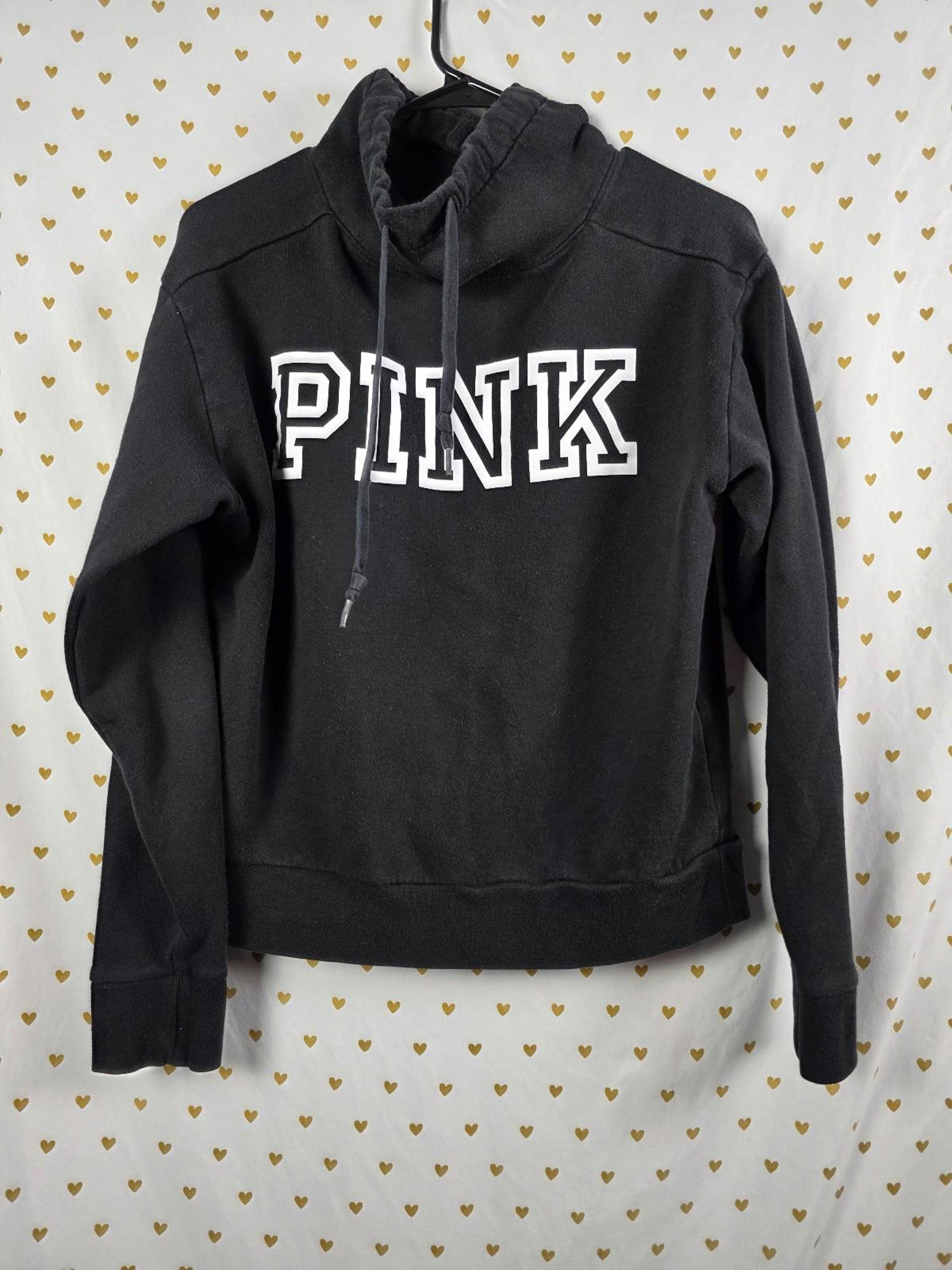 Pink Victorias secret cowl neck sweater top xs