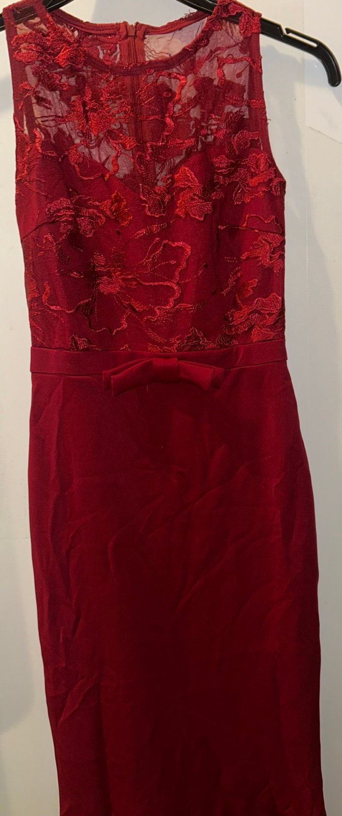 Brand new burgundy Easter or Prom Dress. Size Large. Run small. Probably a Med
