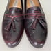 Vintage Bally of Switzerland Brisbane Tassel Loafer Burgundy Men 8.5 Wmns 10.5