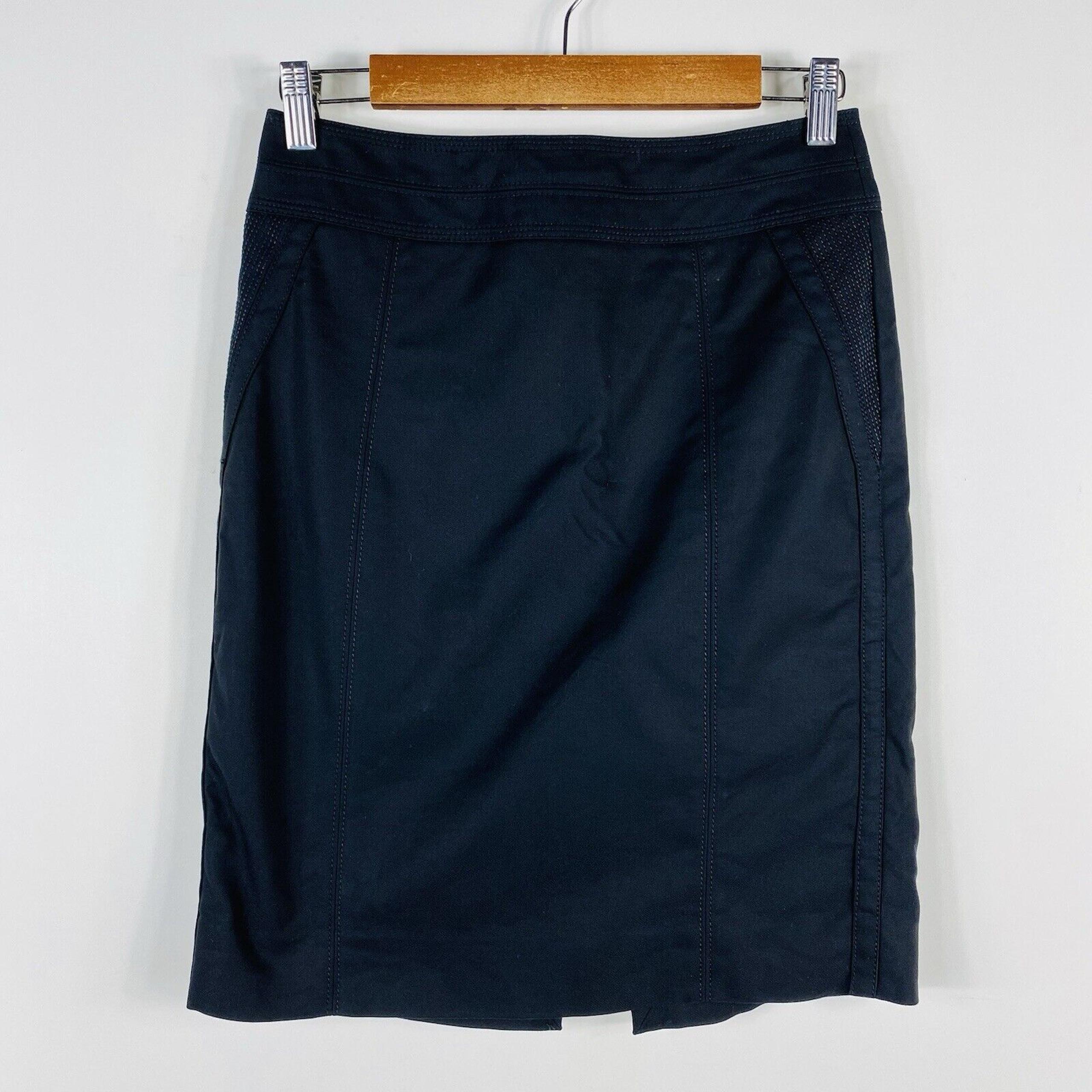 White House Black Market Size 2 Perfect Form Straight Pencil Skirt Black