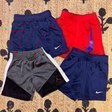 Set of four Nike dri-fit shorts size 2T fits 1-2 years