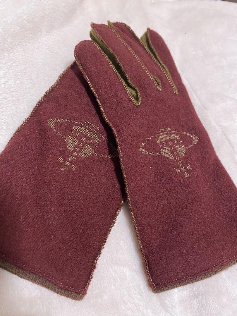 【Unused】Vivienne Westwood Gloves Wine Red