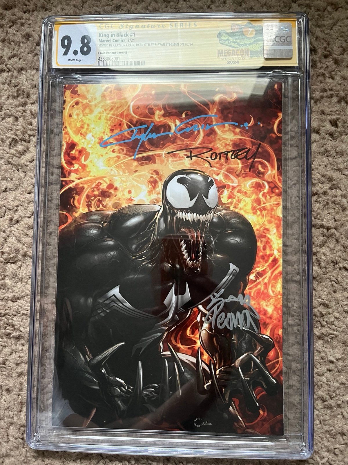 9.8 CGC Signature Series King in Black Clayton Crain Variant