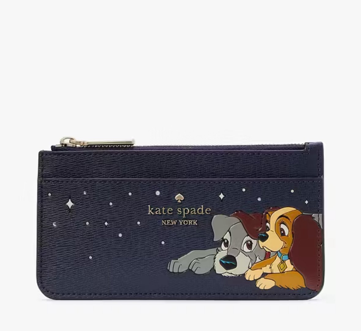 Kate Spade KH620 Disney X Kate Spade Lady And The Tramp Large Card Holder NWT