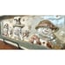 St Nicholas Square Forest Friends 15.5” Rectangular Treat Tray Christmas Snowman