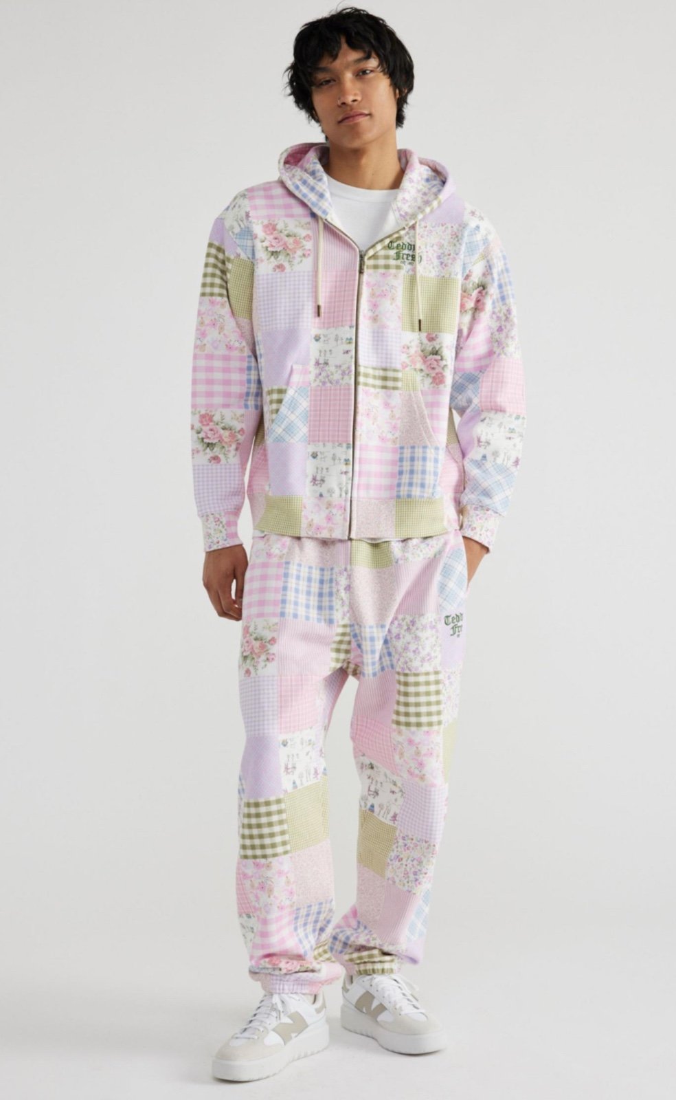 Teddy Fresh Quilt Print Sweatsuit