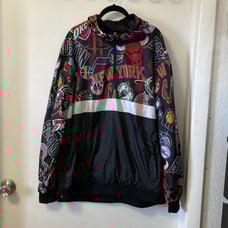 NBA pullover windbreaker jacket