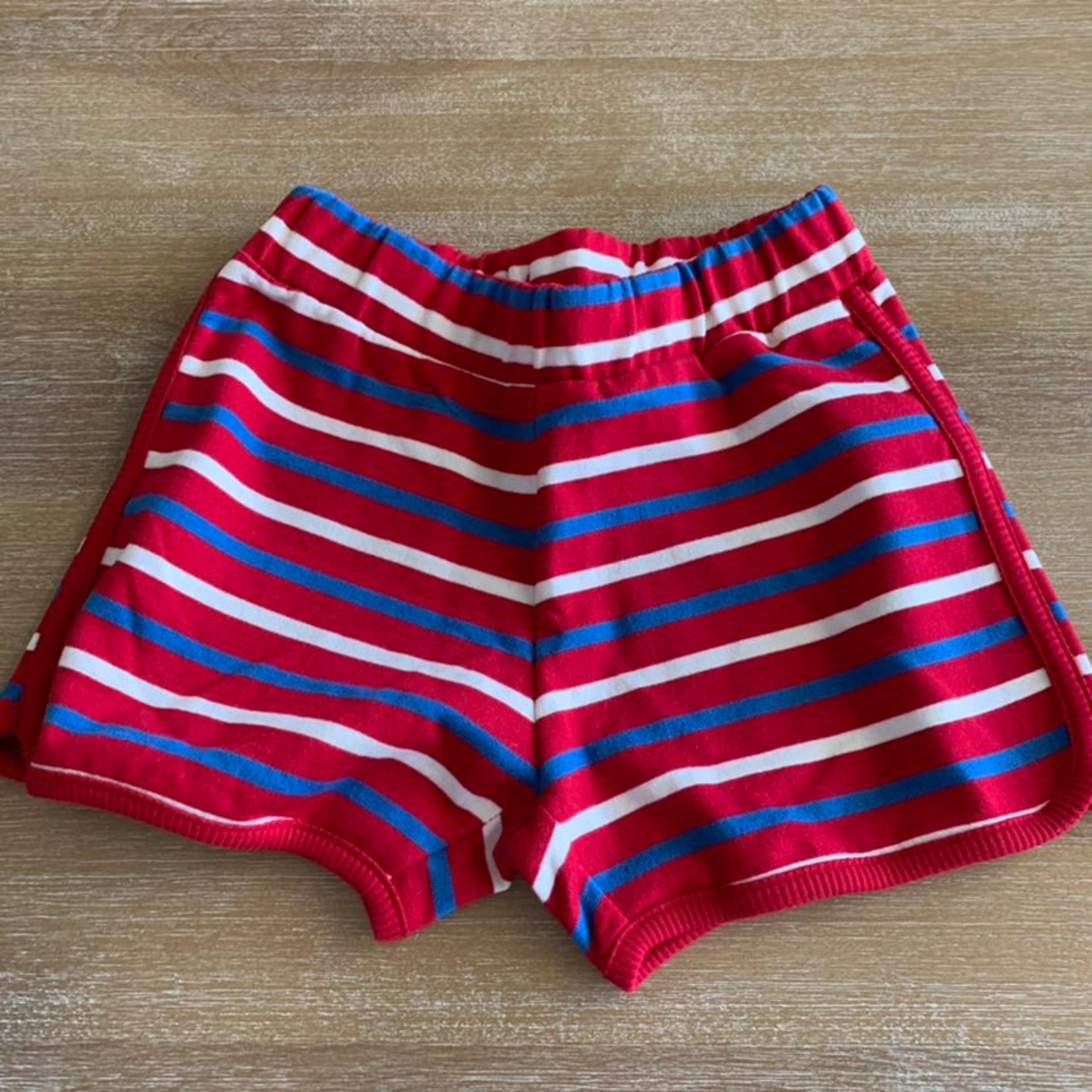 Hanna Andersson Red White Blue Cotton Track Shorts 5