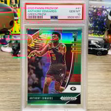 2020 Prizm Draft Picks Anthony Edwards Green Prizm #41 Gem Mint PSA 10