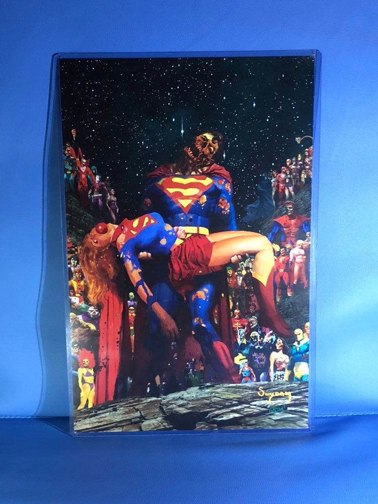 Signed by artist DC comics zombies print