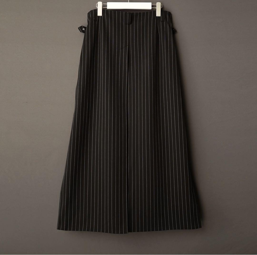 STRIPE WRAP SKIRT 