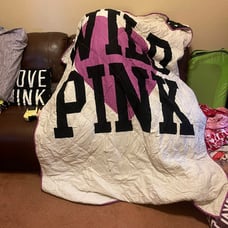 Rare VS Pink Wild heart comforter!!